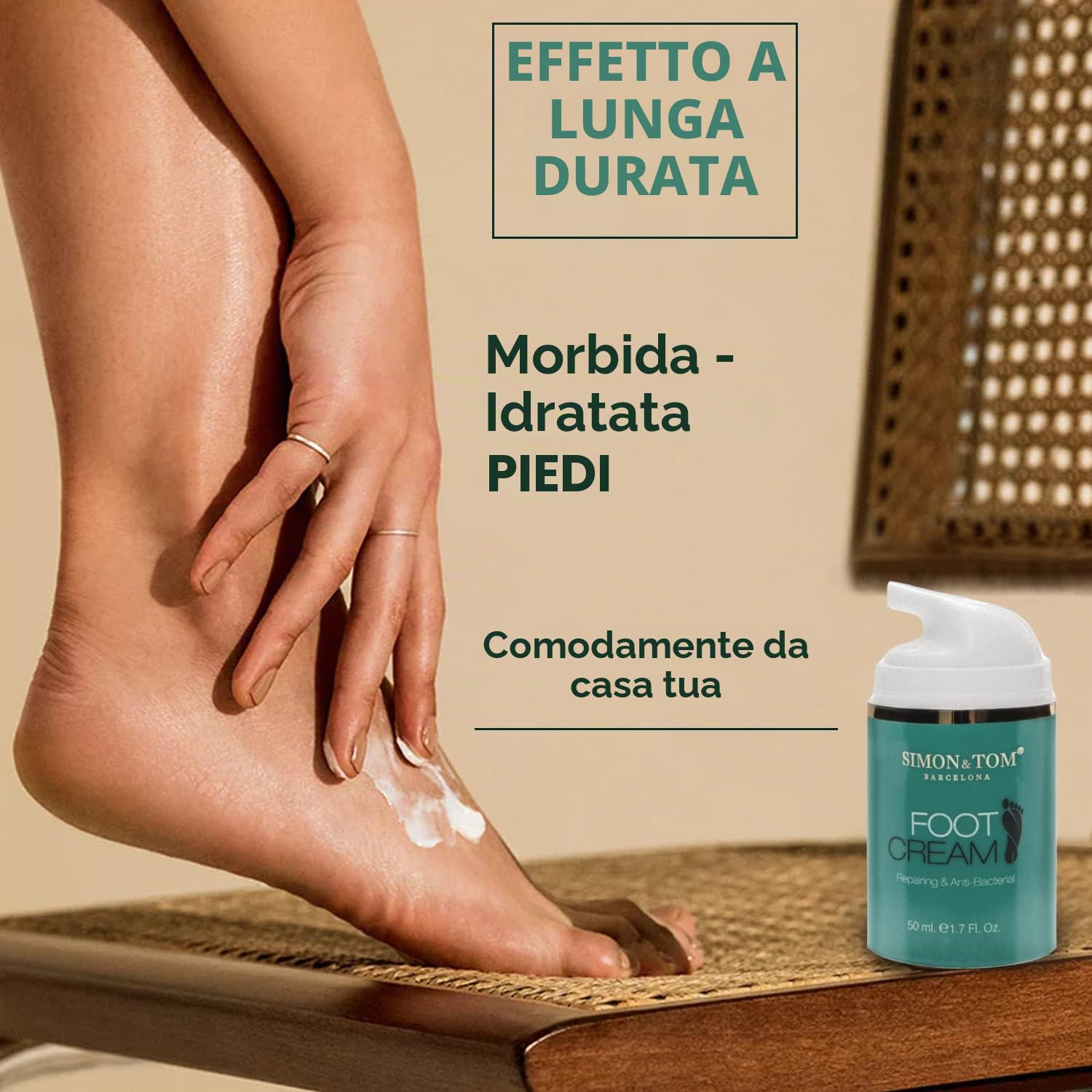 Simon & Tom Crema Piedi Riparatrice Argan 50 ml antiodore