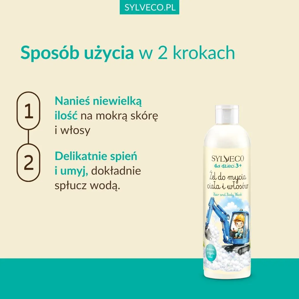 Sylveco Bambini 3+ Gel Doccia Capelli Frutta Ragazzo delicato