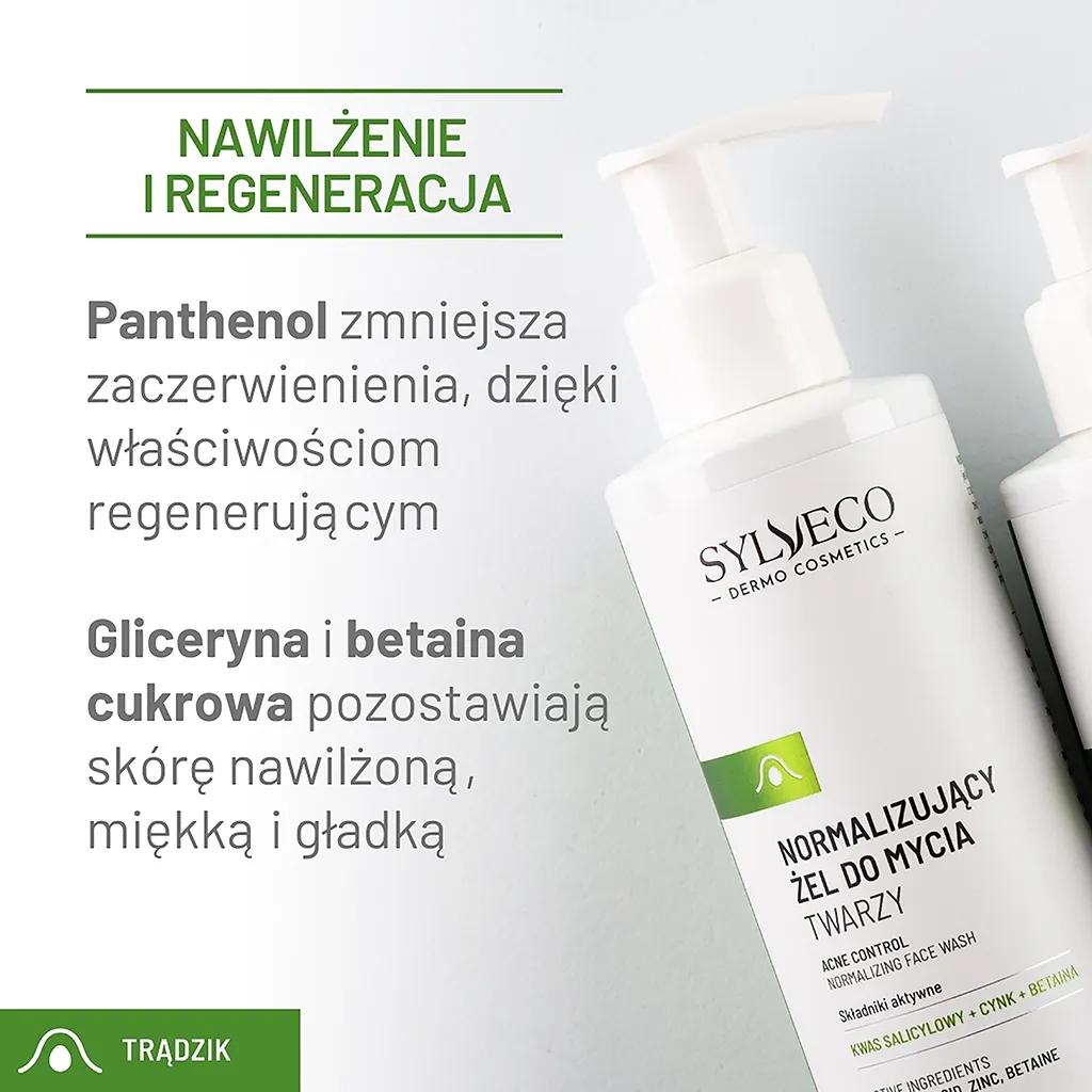 Sylveco Dermo gel detergente viso normalizzante