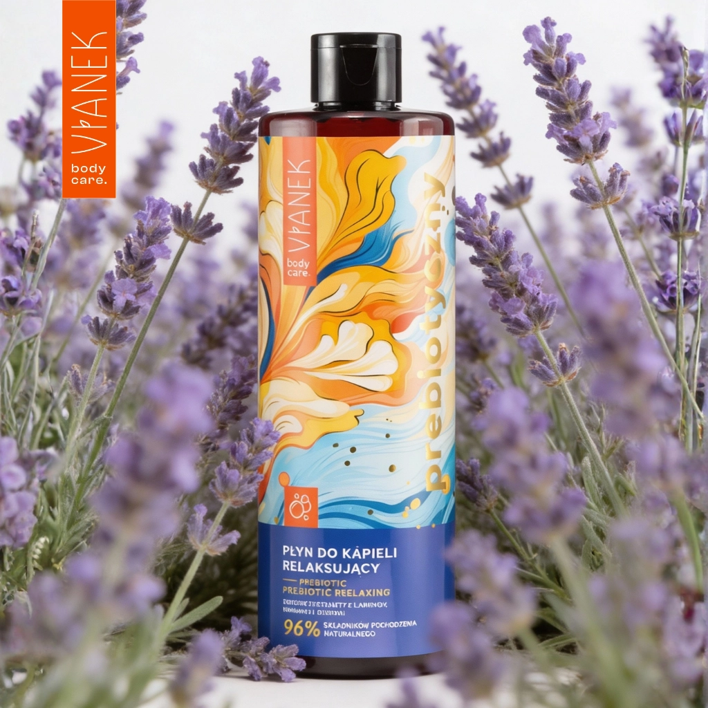 Vianek Prebiotico bagnoschiuma rilassante lavanda delicato