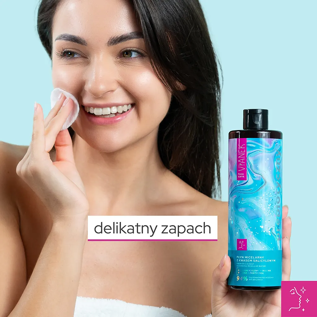 Vianek Prebiotico acqua micellare viso acido salicilico