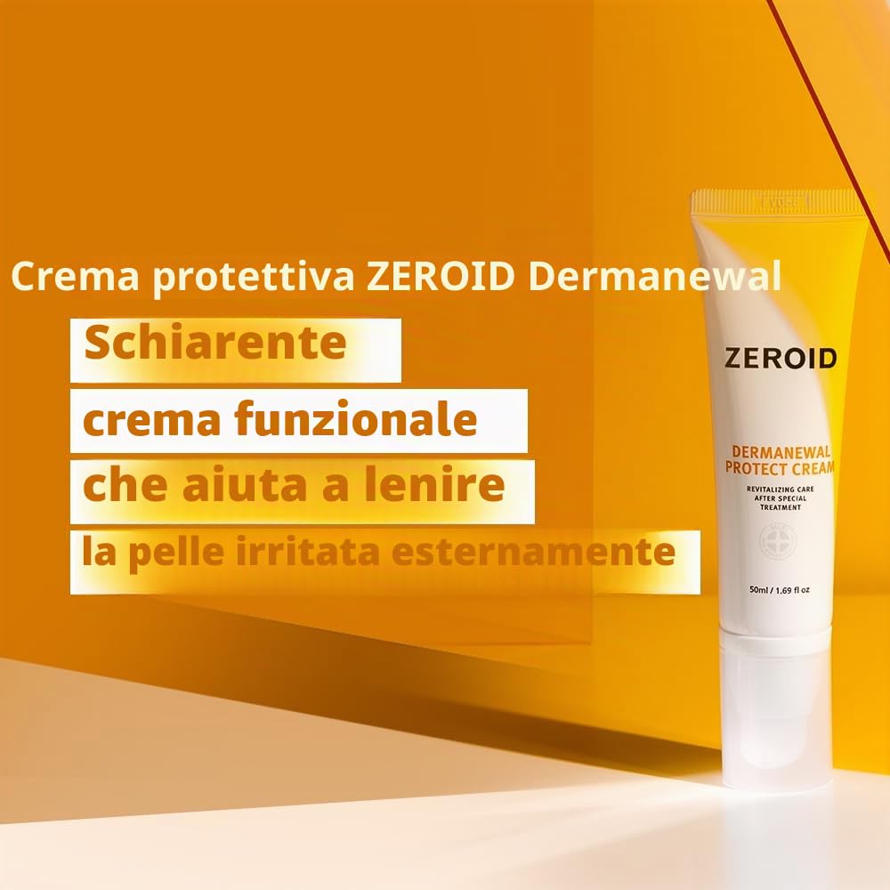 Zeroid Dermanewal Protect Crema Viso 50 ml Schiarente
