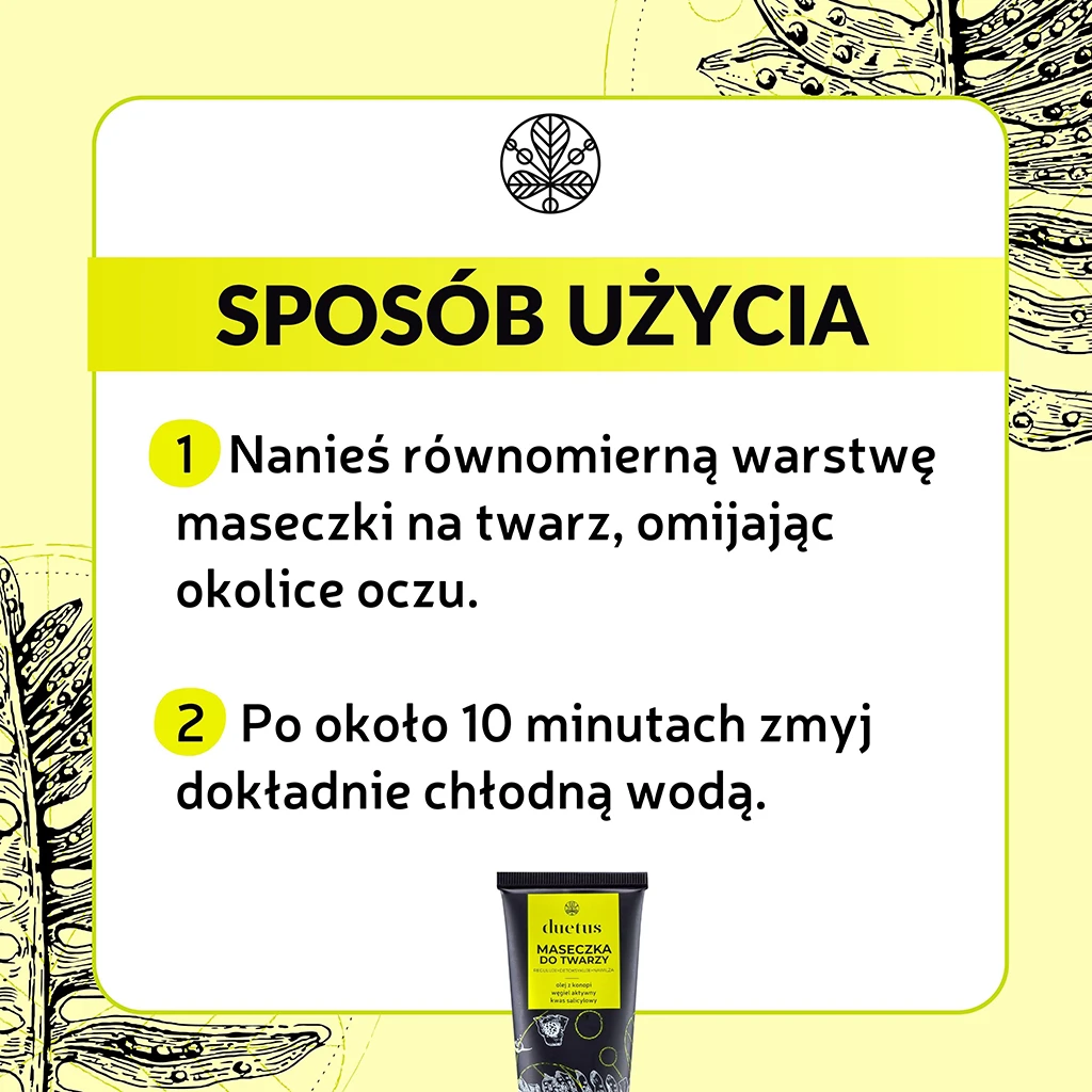 Duetus Maschera Viso Purificante Argilla Verde Mista