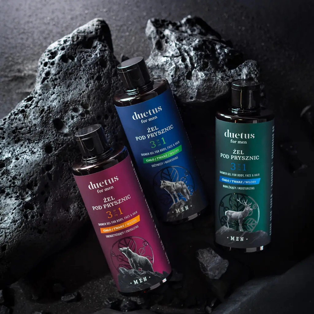 Vianek Duetus For Men set gel doccia 3in1 uomo 3 pezzi