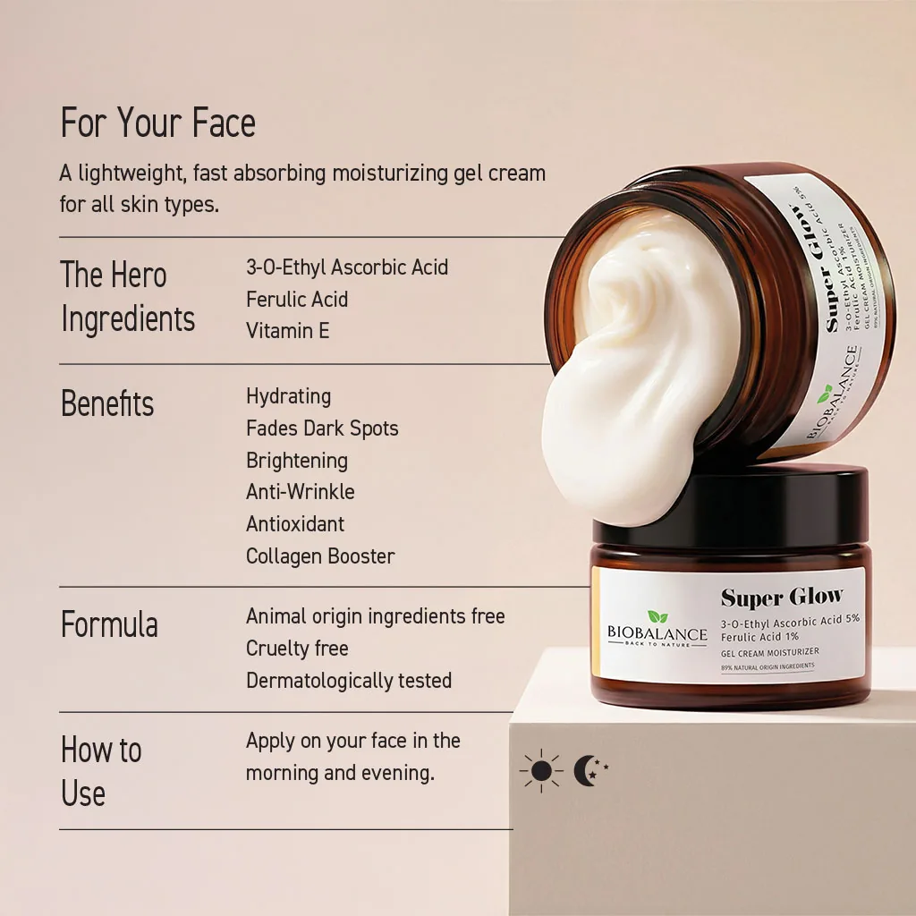 Biobalance Super Glow Gel Cream crema 50 ml illuminante
