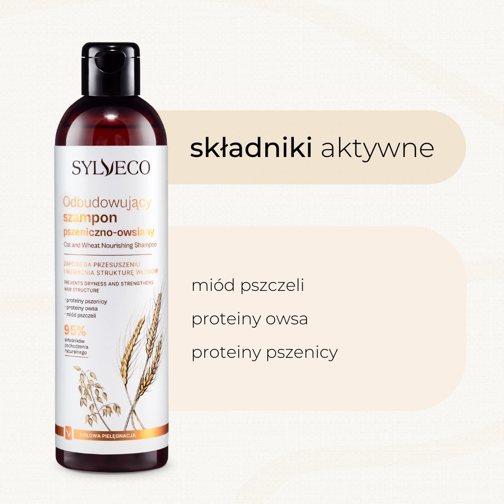 Sylveco Shampoo Avena e Grano 300 ml ricostituente