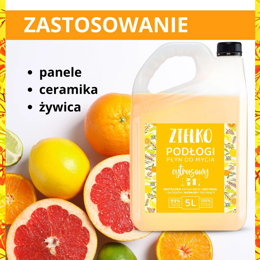 ZIELKO pavimenti detergente agrumi 5L senza aloni