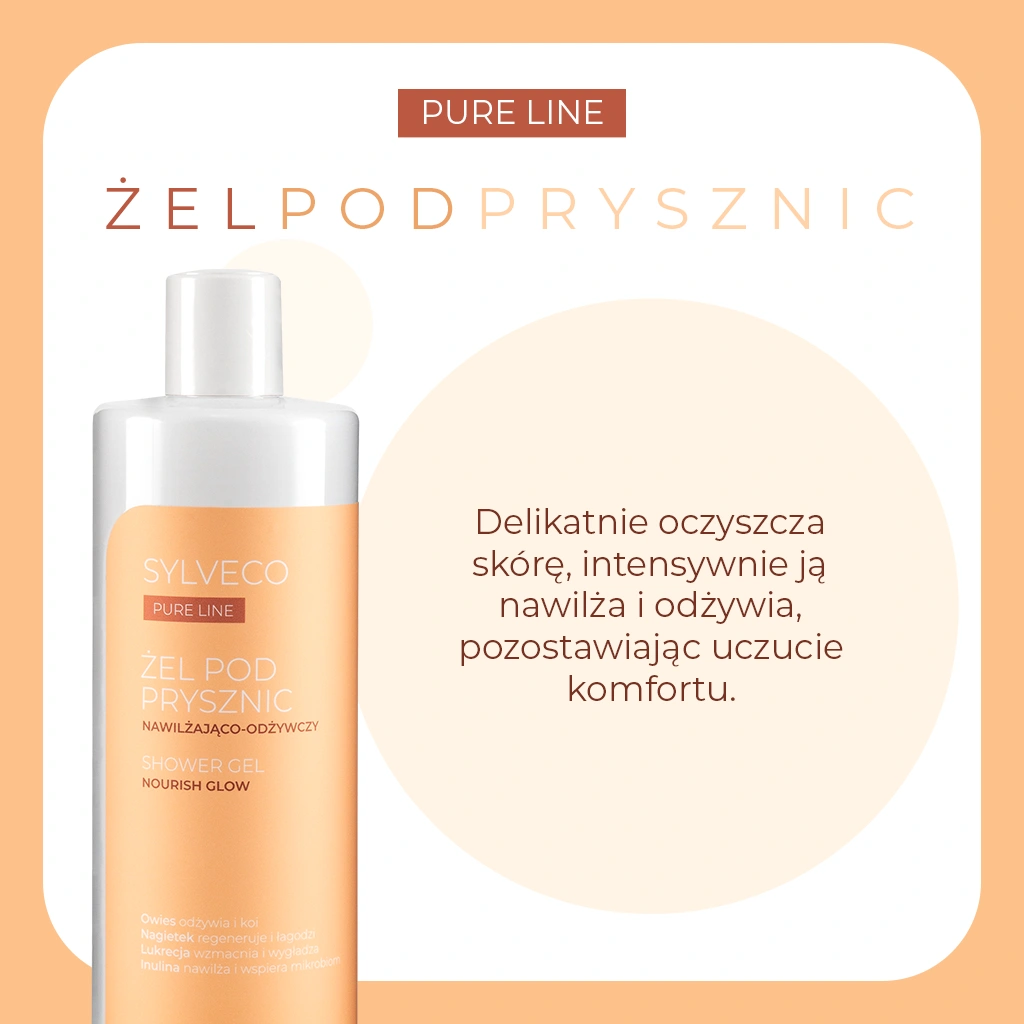 Vianek Sylveco Pure Line gel doccia idratante arancia