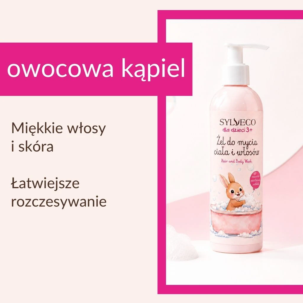 Sylveco Bambini 3+ gel corpo capelli anguria delicato