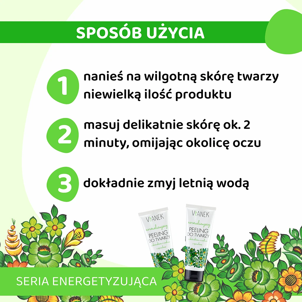 Vianek Classica Peeling Viso 90 g Normalizzante Salvia