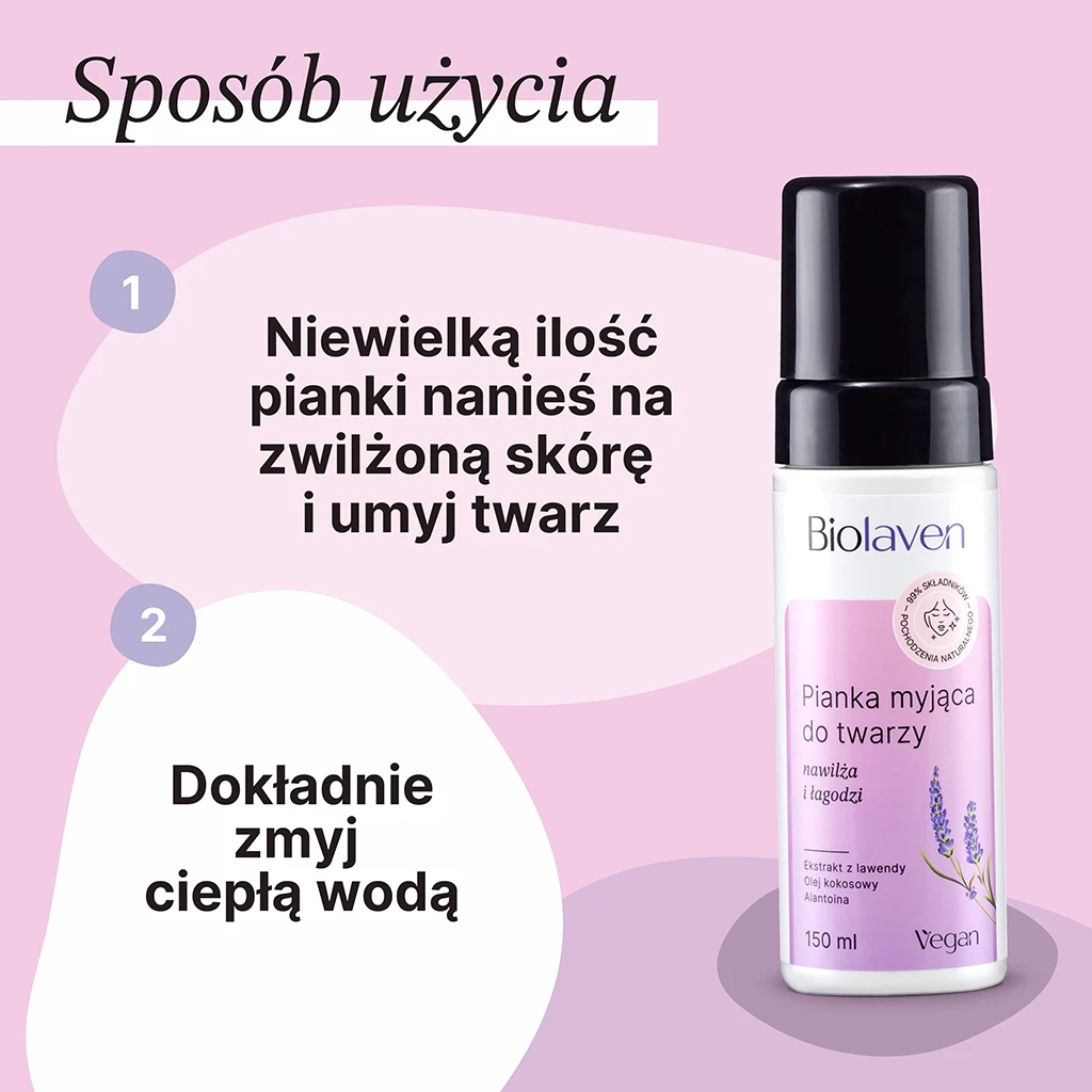 Biolaven Schiuma Detergente Viso 150 ml Lenitiva