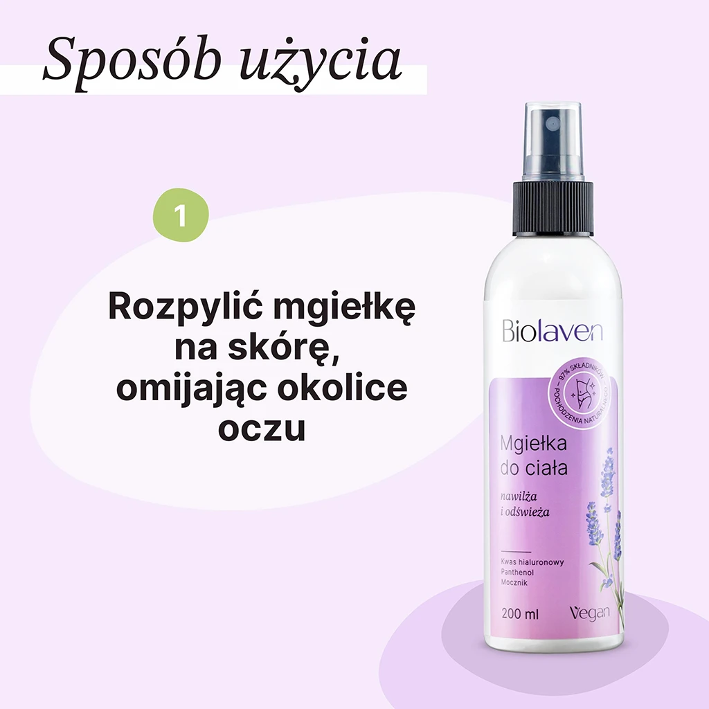 Biolaven spray corpo uva e lavanda fresco
