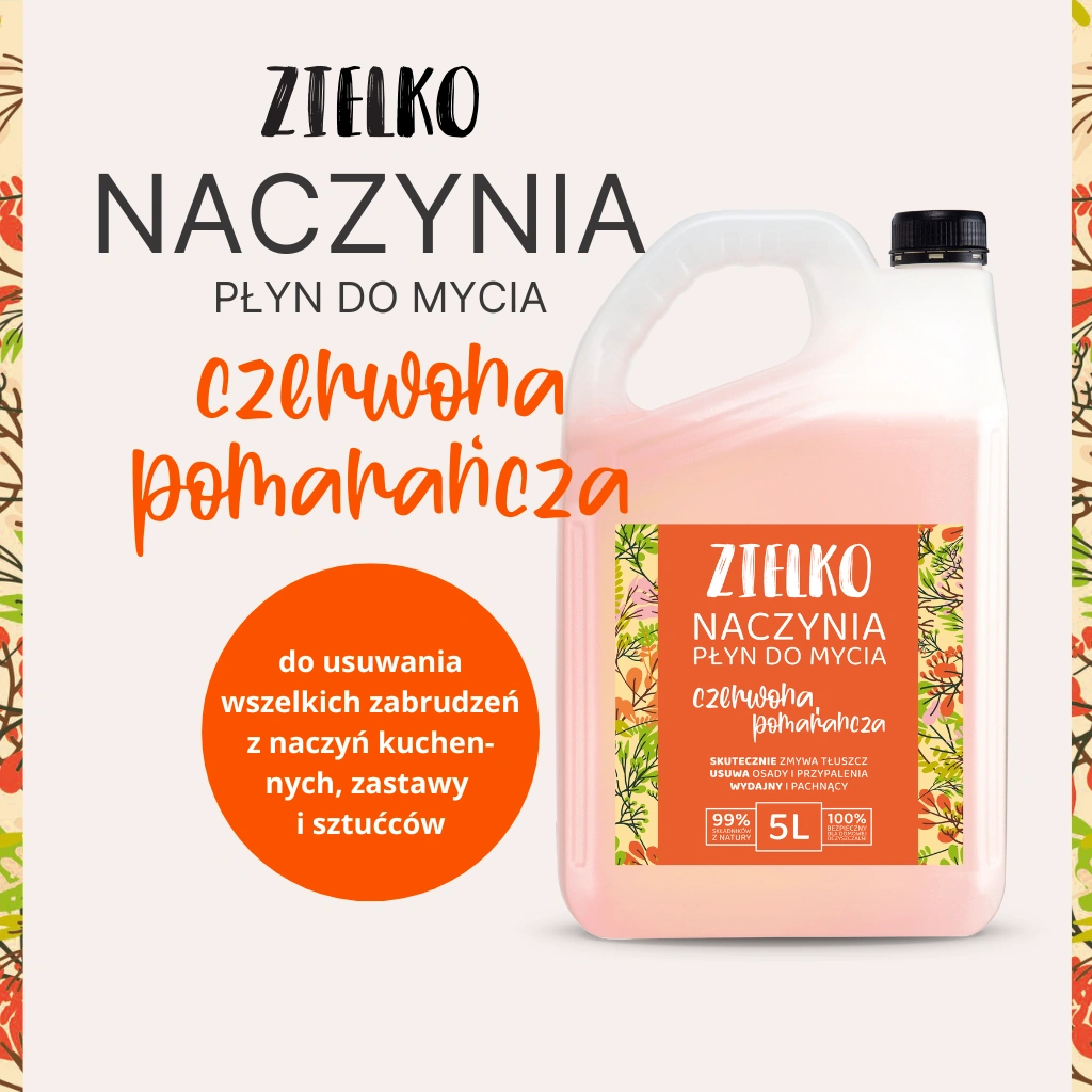 Zielko Detersivo Piatti Arancia Rossa 5 L delicato