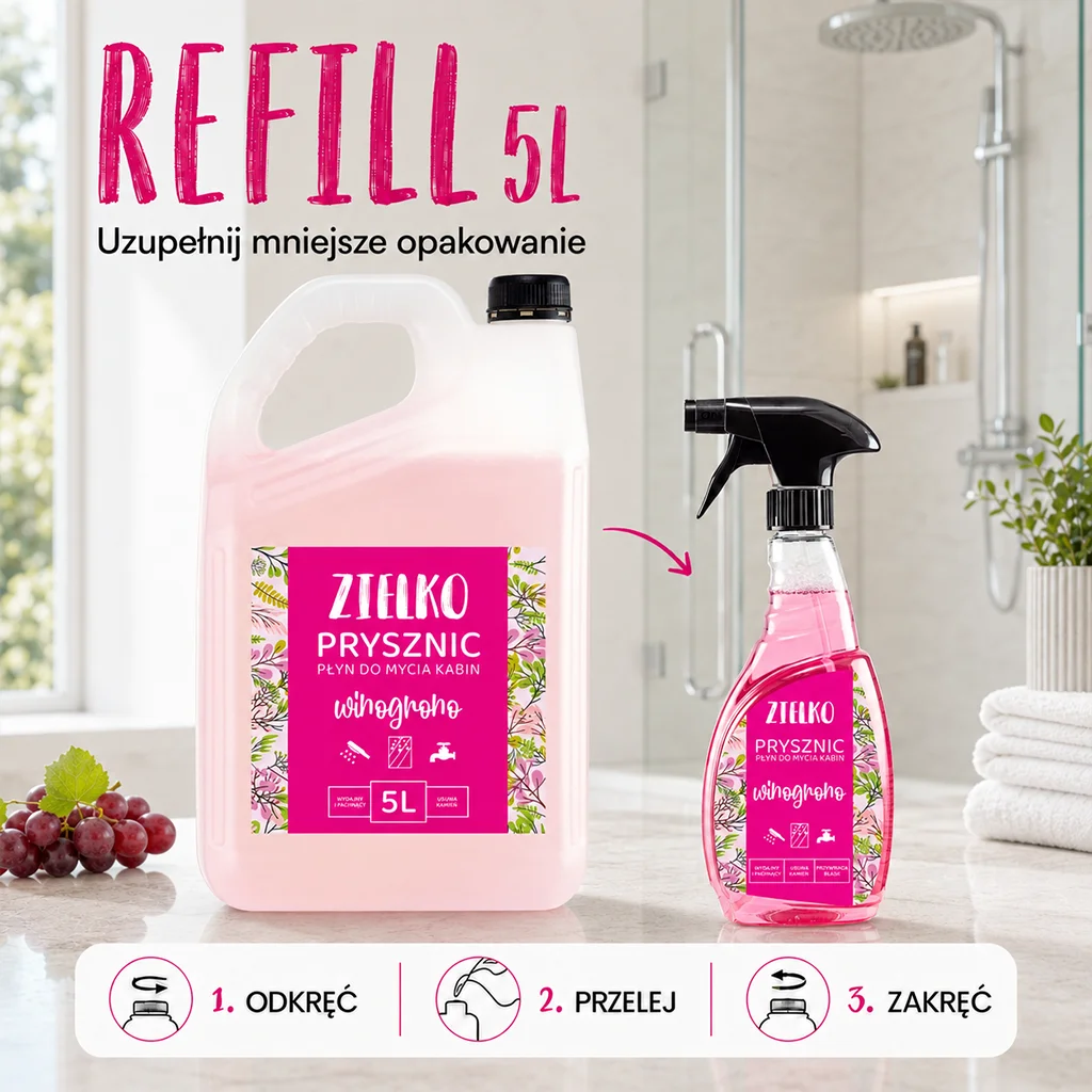 Zielko detergente doccia uva 5L anticalcare