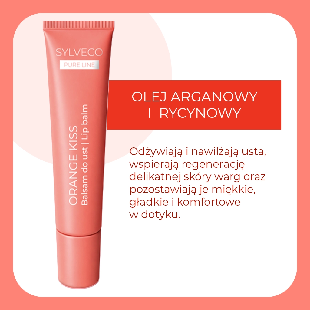 Sylveco Pure Line Orange Kiss balsamo labbra nutriente