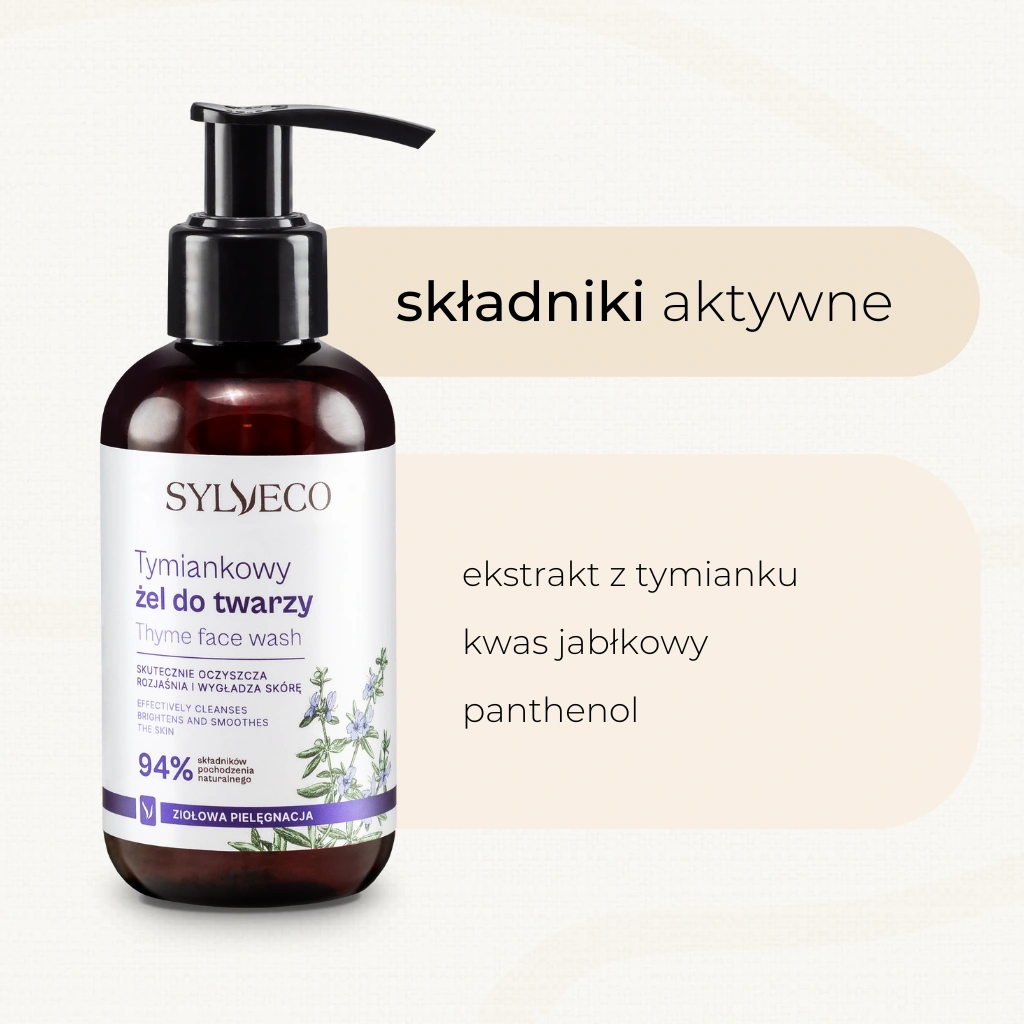 Sylveco Classico Timo Gel Detergente Viso 150 ml Pelle Grassa