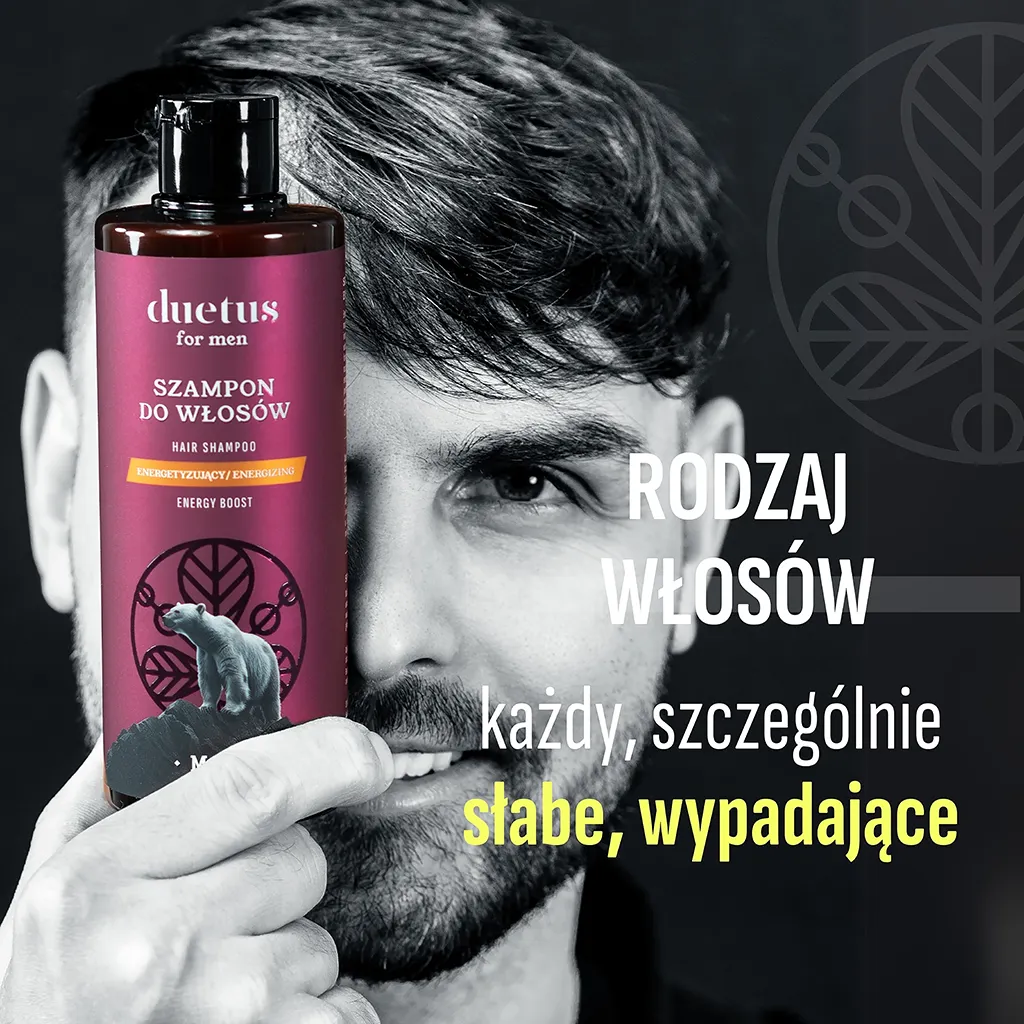 Duetus For Men Shampoo Energizzante Caffeina Uomo