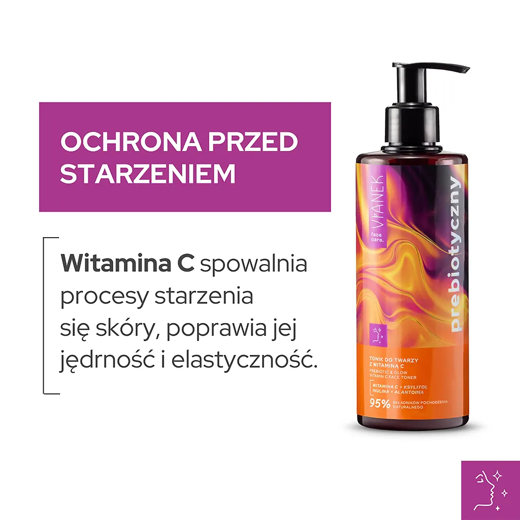 Vianek Prebiotico Tonico Viso Vitamina C Illuminante