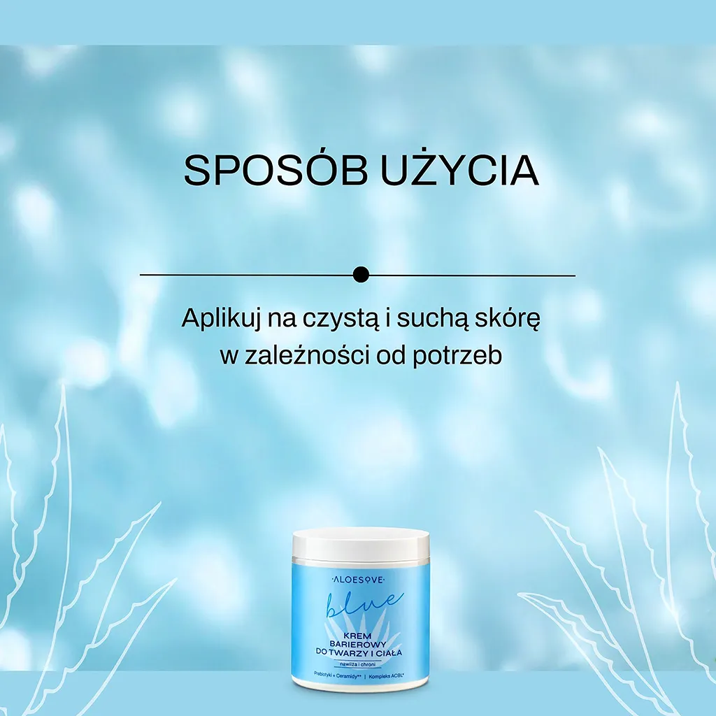 Aloesove Blue crema barriera viso e corpo prebiotica