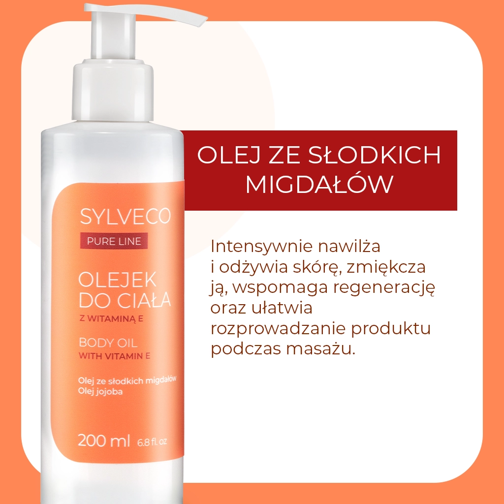 Sylveco Pure Line olio corpo nutriente alla vaniglia