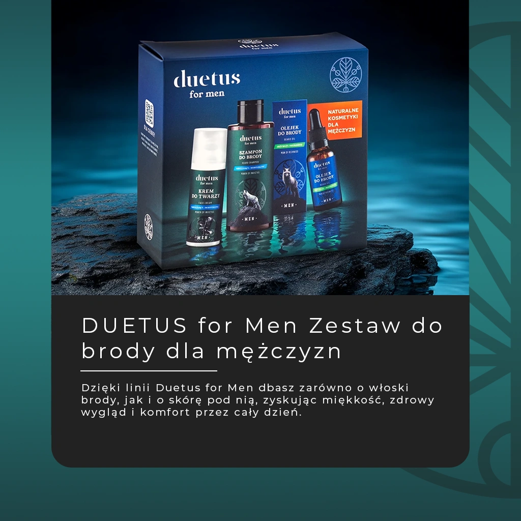 Vianek Duetus For Men set barba shampoo olio crema barba