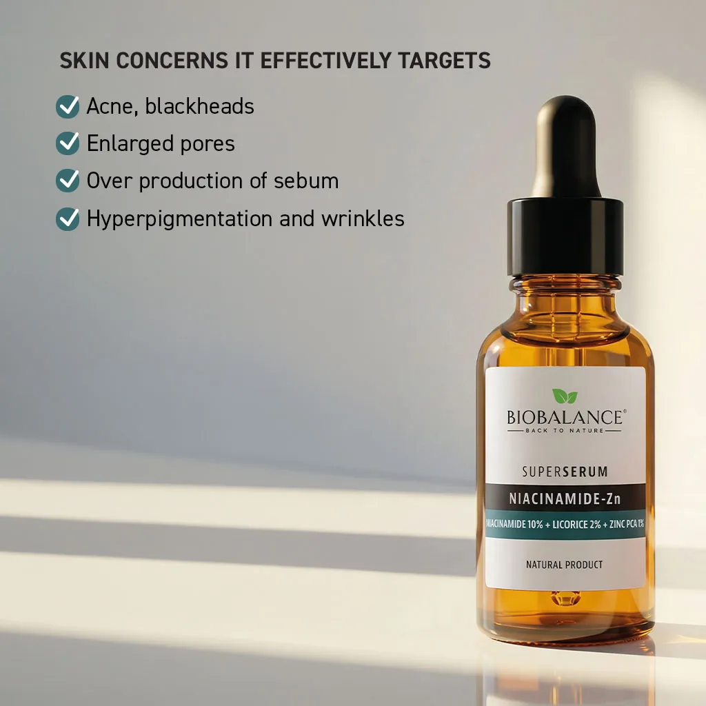 Biobalance Niacinamide-Zn siero viso 30 ml sebo e pori