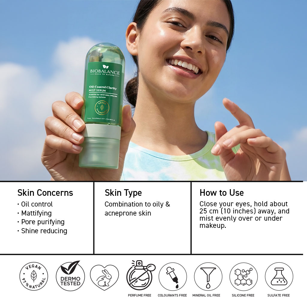 Biobalance Oil-Control Clarity Mist Serum spray 80 ml opacizzante
