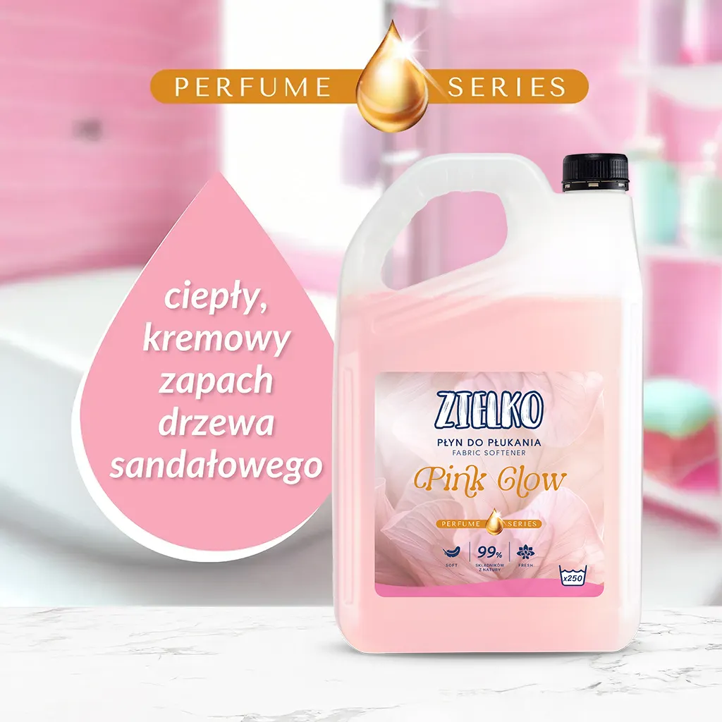 Zielko Pink Glow ammorbidente sandalo cremoso 5L