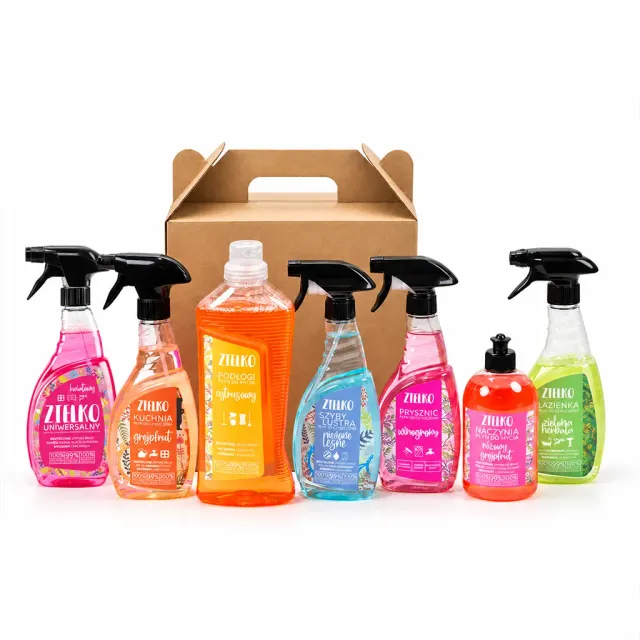 Zielko Kit Pulizia Casa 7 Pezzi Detergenti Assortiti