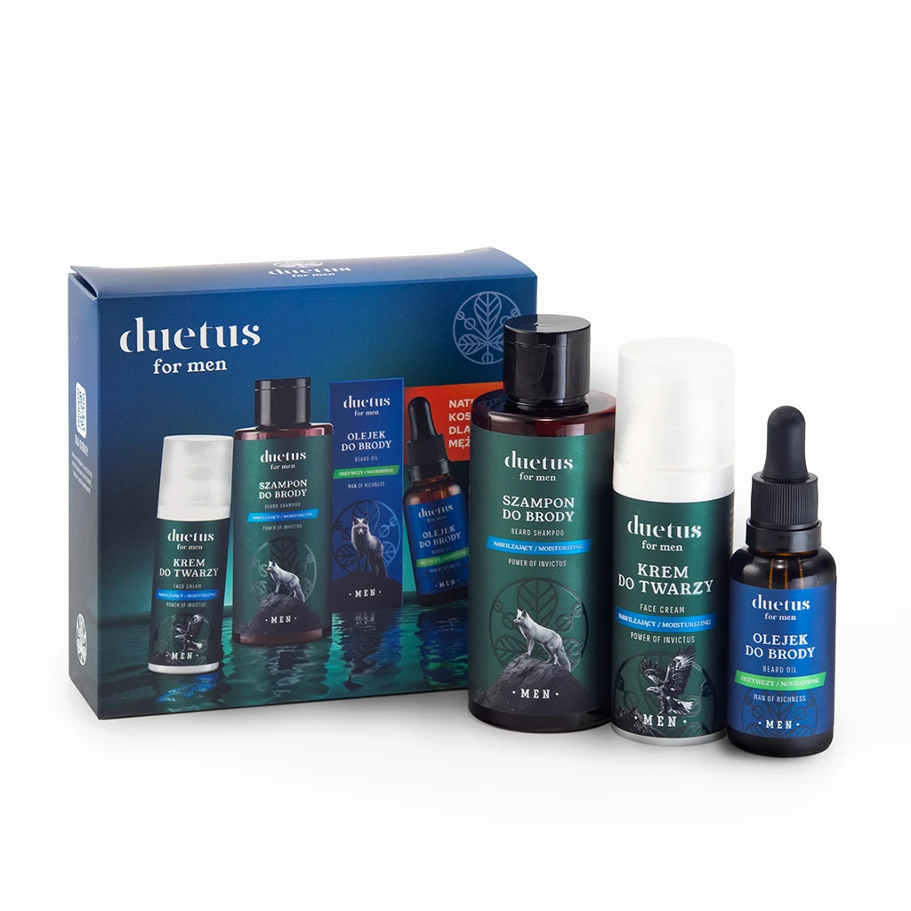 Vianek Duetus For Men set barba shampoo olio crema barba