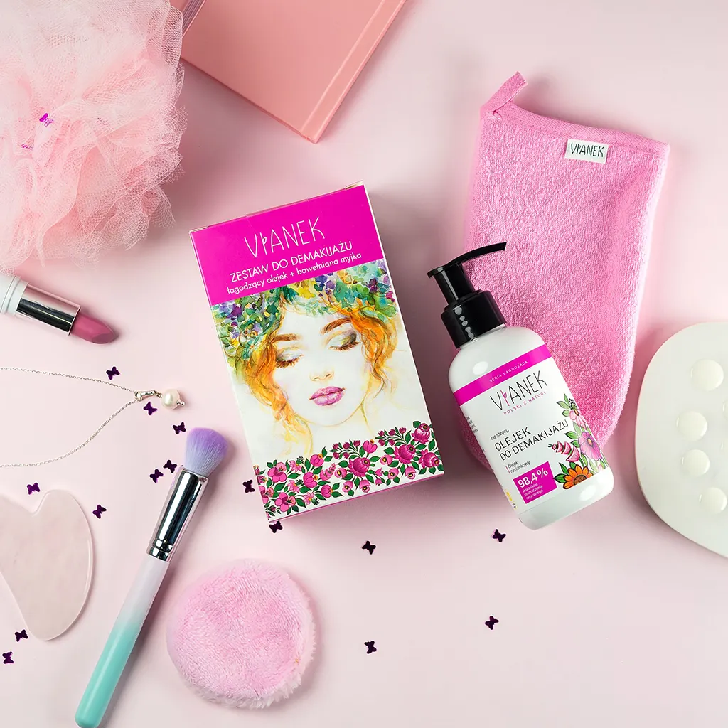 Vianek Classico kit struccante viso olio + panno pelli sensibili