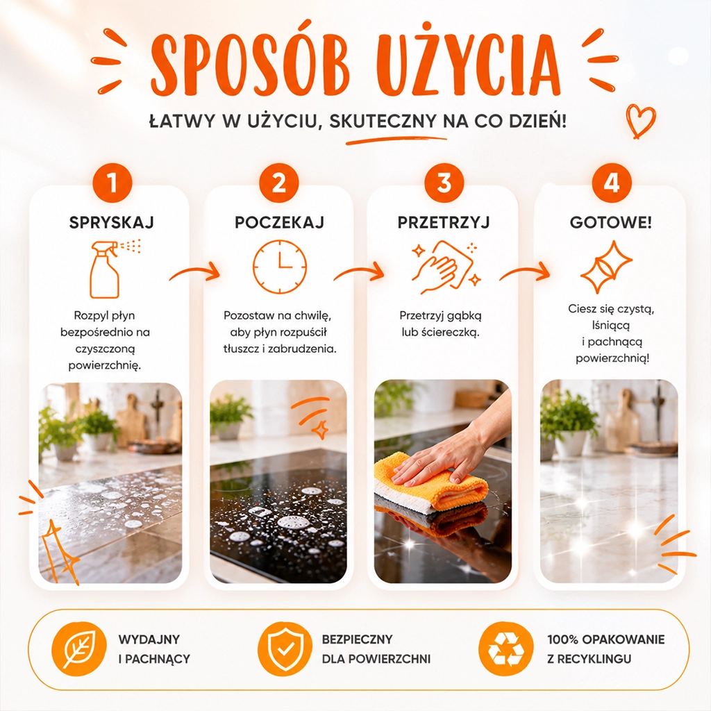 Zielko Pompelmo spray cucina sgrassante superfici alimentari