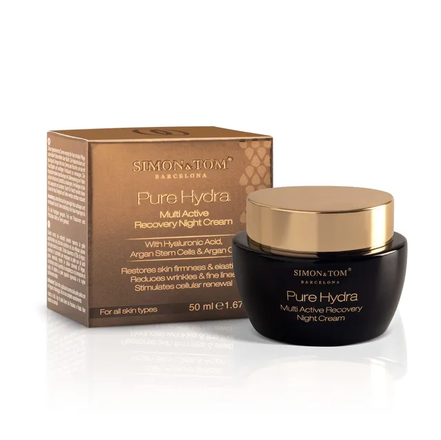 Simon & Tom Pure Hydra Crema Viso Notte 50ml Acido Ialuronico