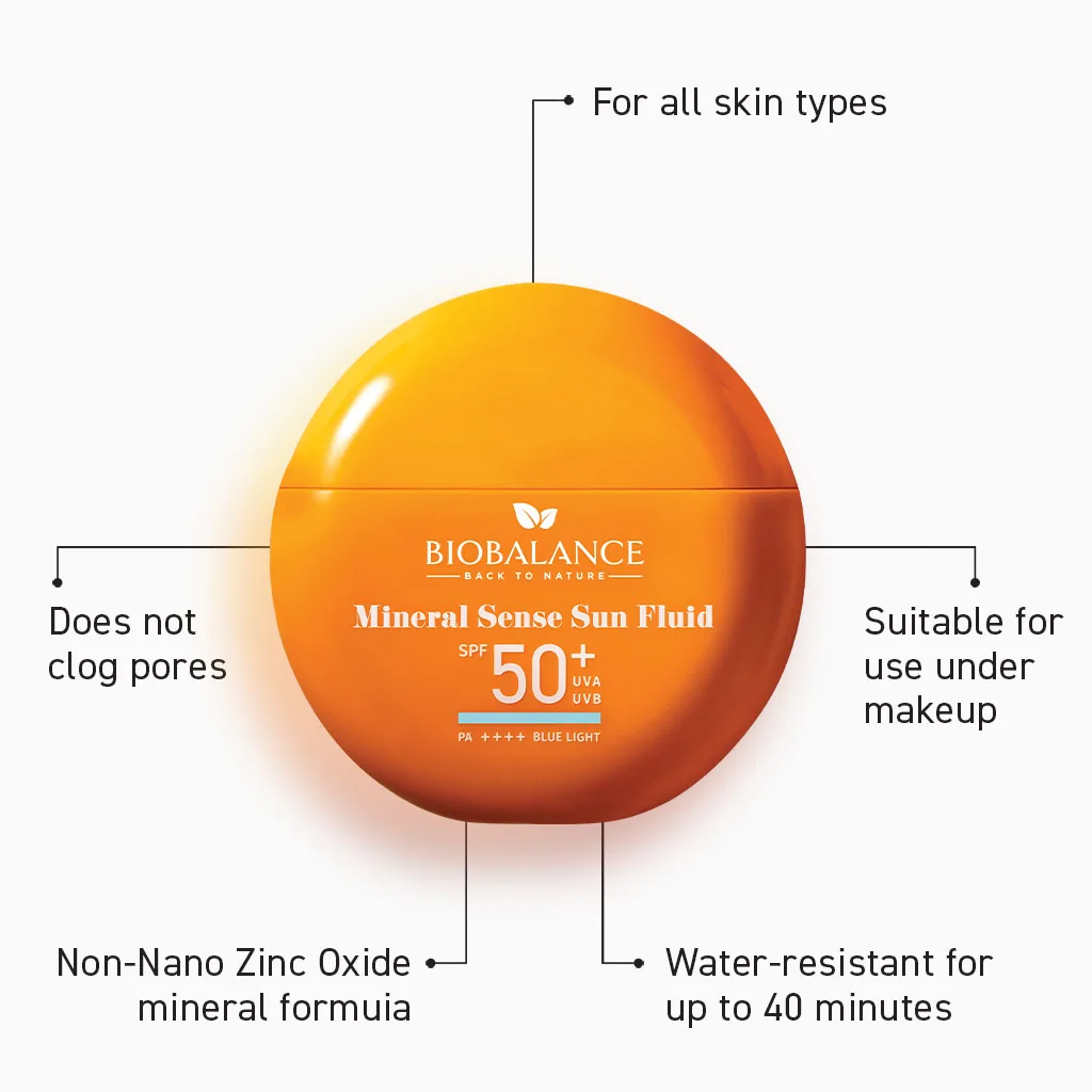 Biobalance Mineral Sense fluido solare 40 ml SPF50+