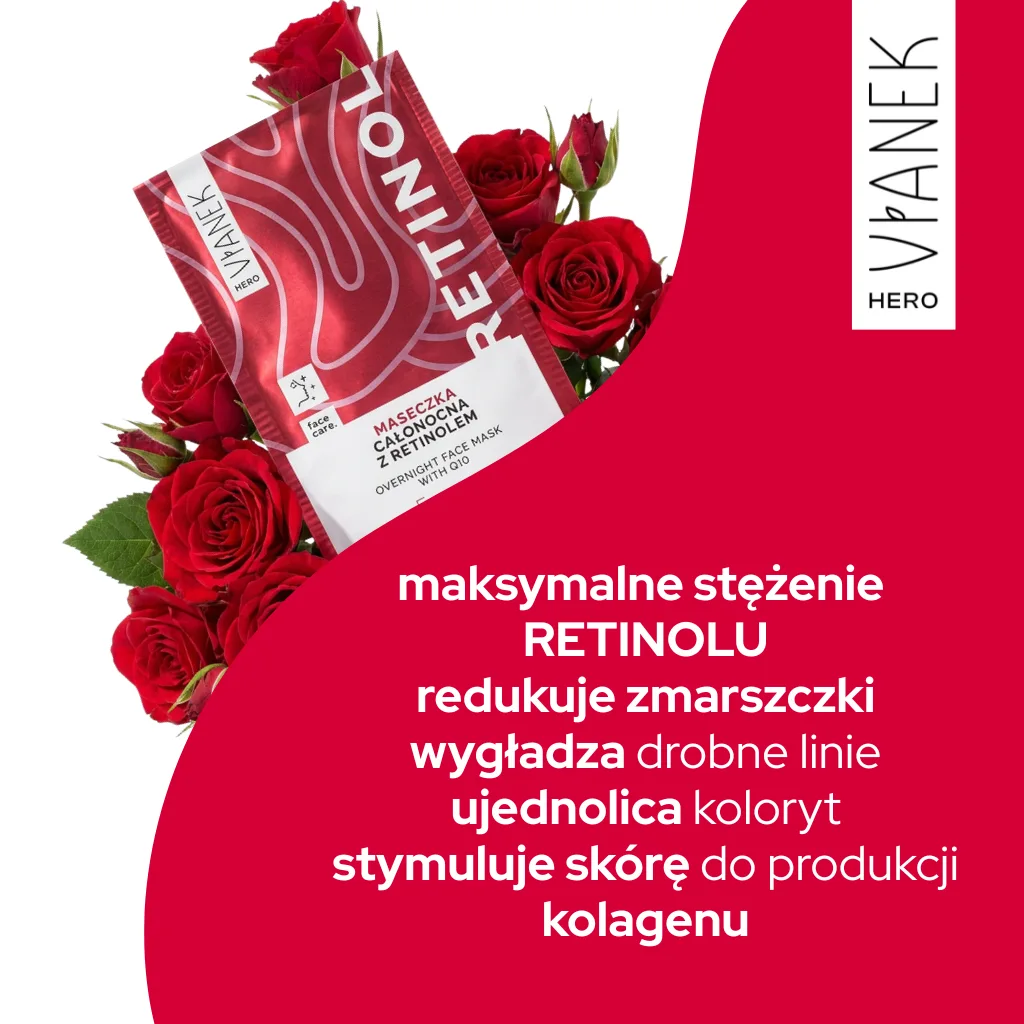 Vianek Hero Retinol maschera notte 10 ml levigante