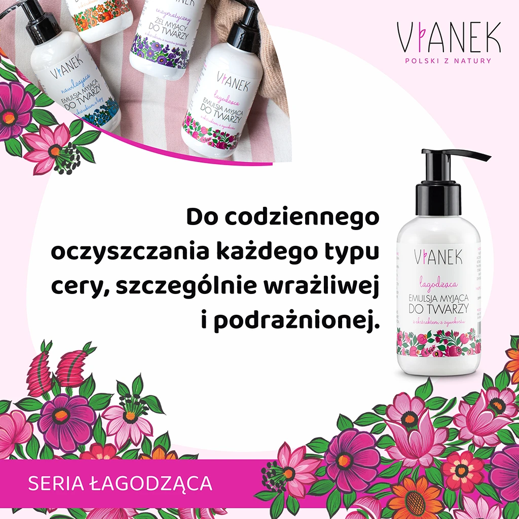 Vianek Classico Emulsione Detergente Lenitiva Viso Pelle Sensibile