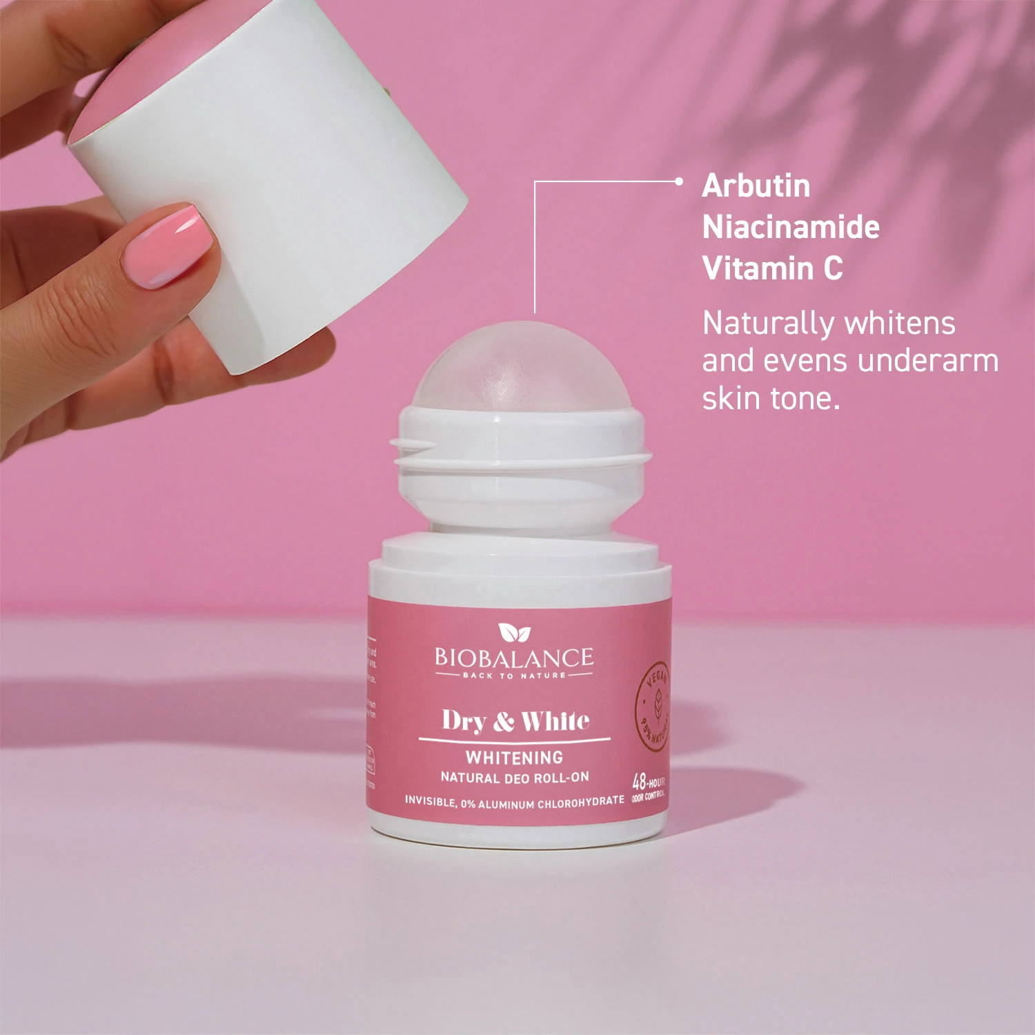 Biobalance Dry & White Deodorante Roll-On 50 ml schiarente