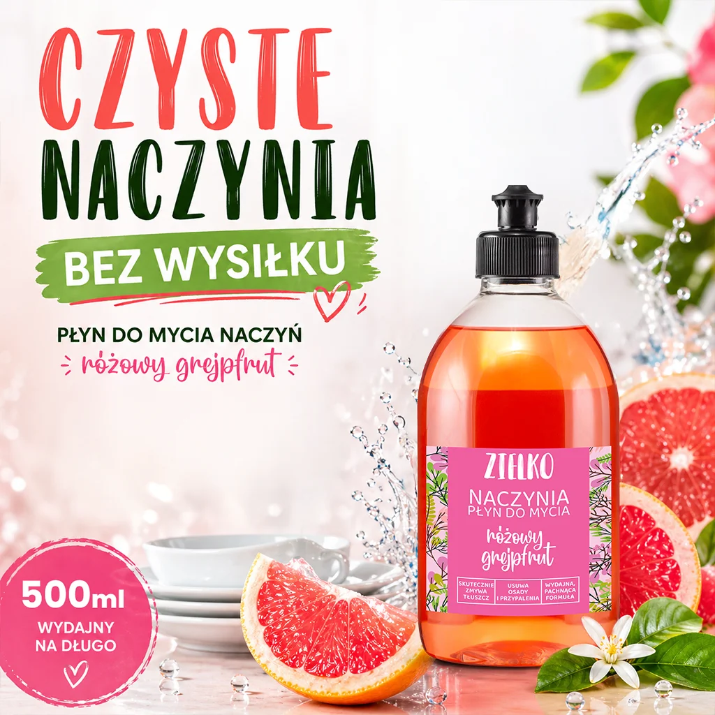 Zielko Detersivo Piatti Pompelmo Rosa Sgrassante