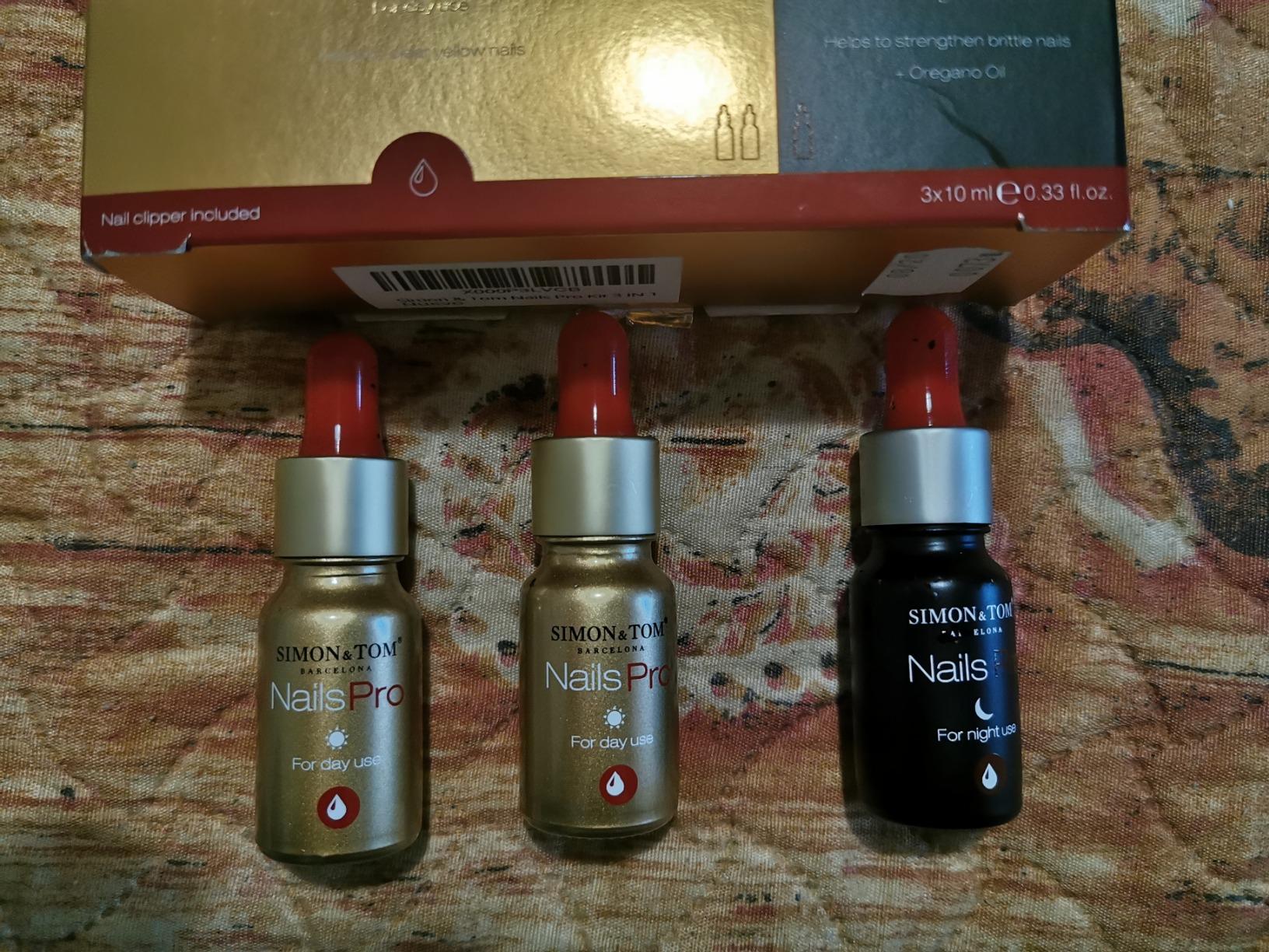 Simon & Tom Nails Pro Kit Trattamento Unghie 3x10 ml Rinforzante