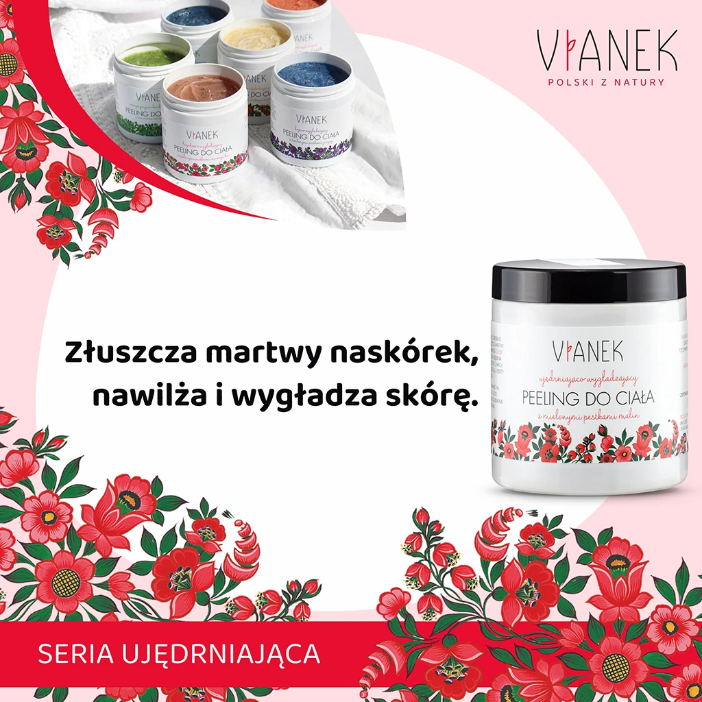 Vianek Peeling Corpo Rassodante Lampone Zucchero