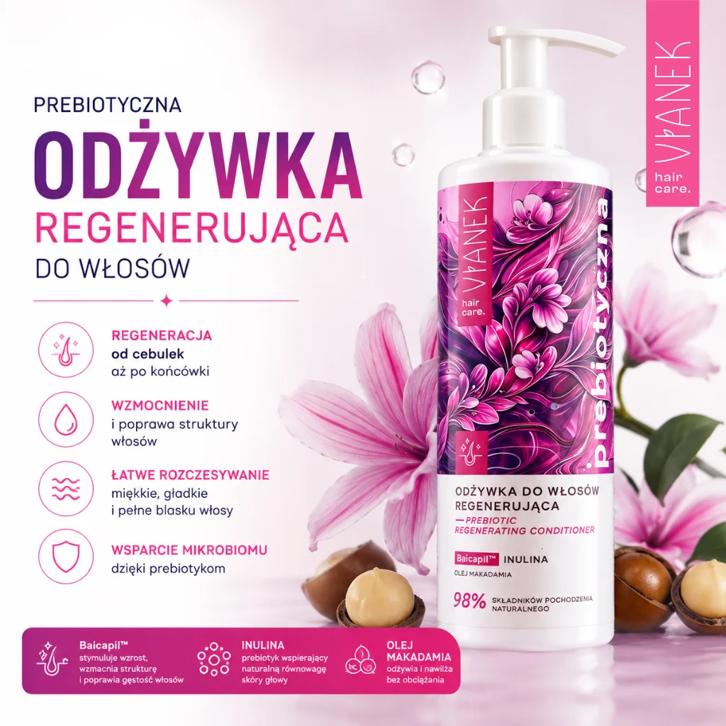 Vianek Prebiotico balsamo capelli rigenerante indeboliti