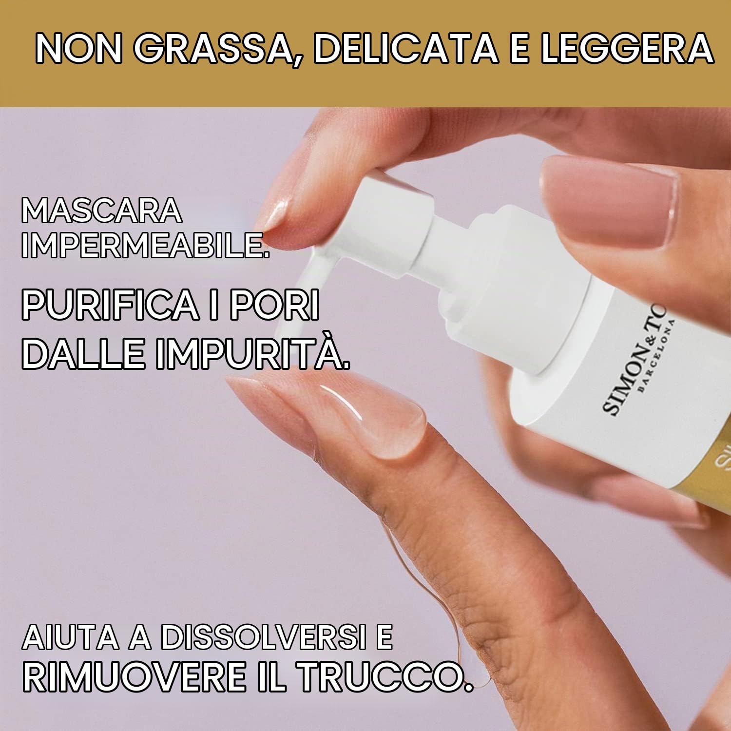 Simon & Tom Olio Struccante Viso Argan e Jojoba 150 ml waterproof