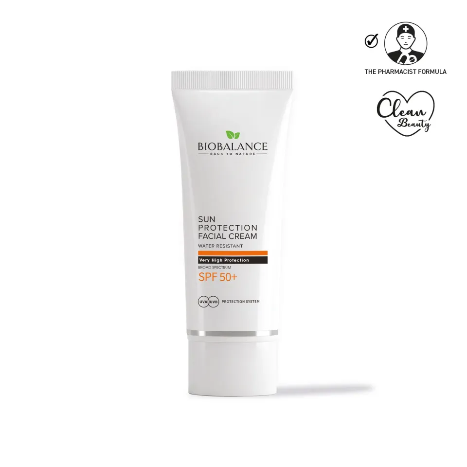 Biobalance Crema Solare Viso SPF 50+ 75 ml resistente acqua