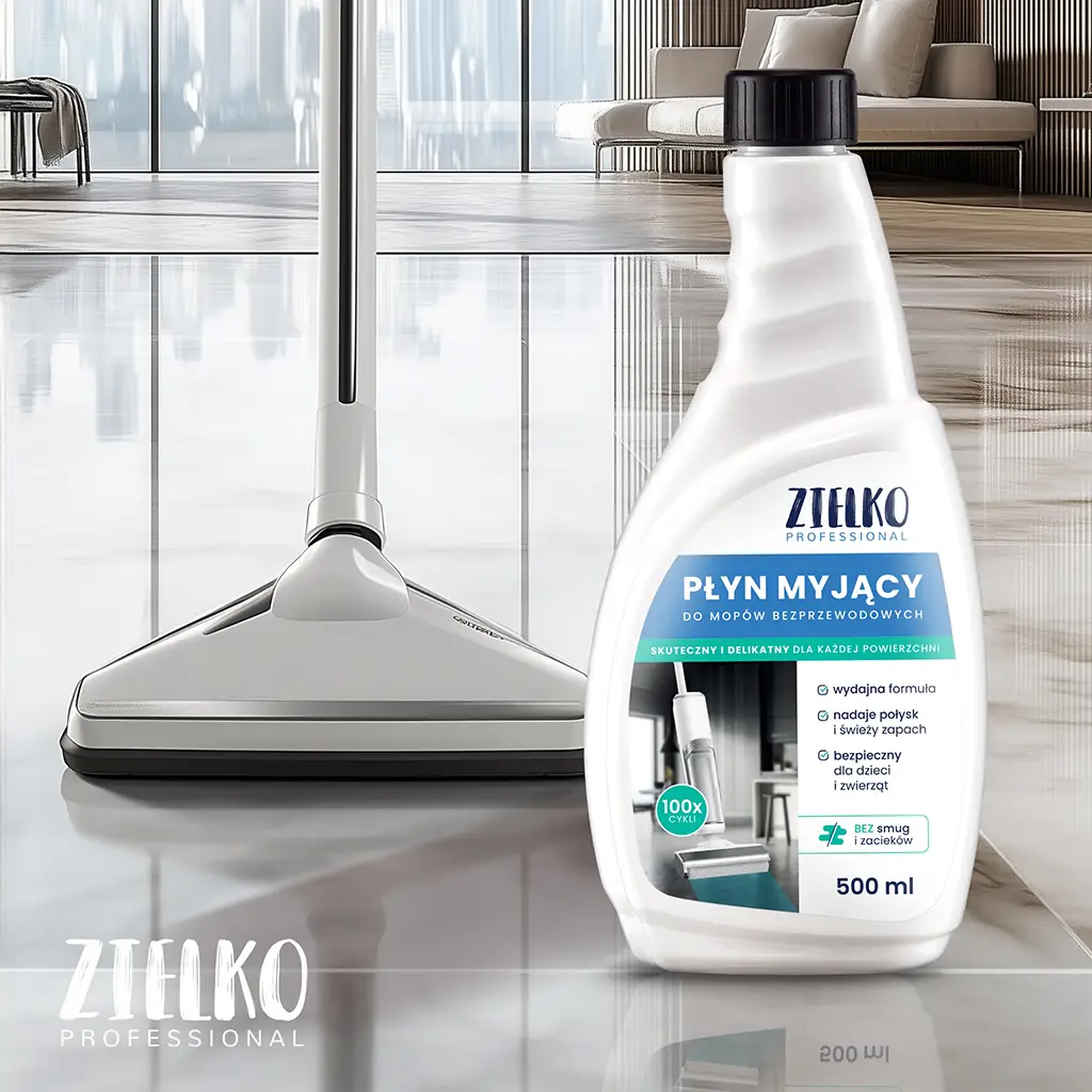 Zielko Detergente per Mop Senza Fili senza aloni