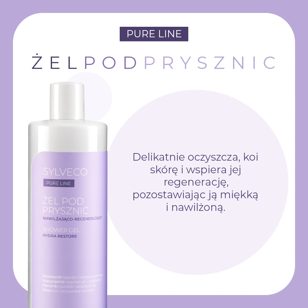Vianek Sylveco Pure Line gel doccia rigenerante urea