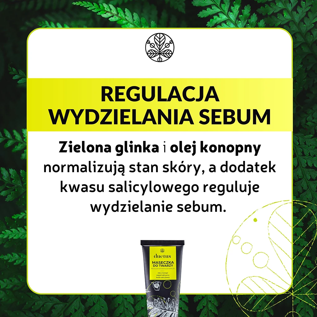 Duetus Maschera Viso Purificante Argilla Verde Mista