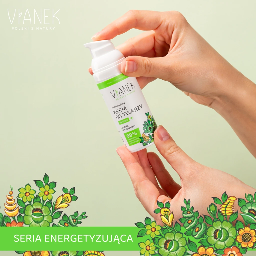 Vianek crema viso giorno normalizzante uva 50 ml