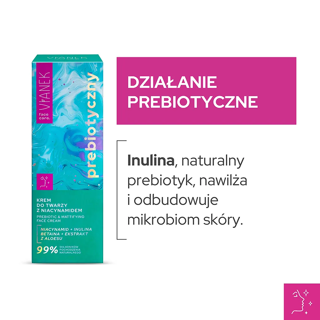 Vianek Prebiotico crema viso niacinamide