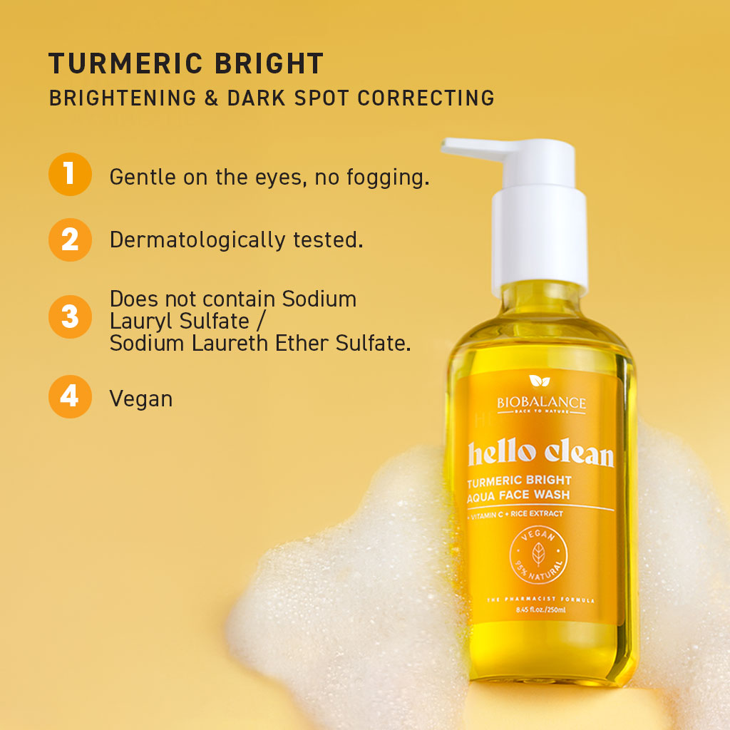 Biobalance Hello Clean Turmeric Detergente 250 ml illuminante