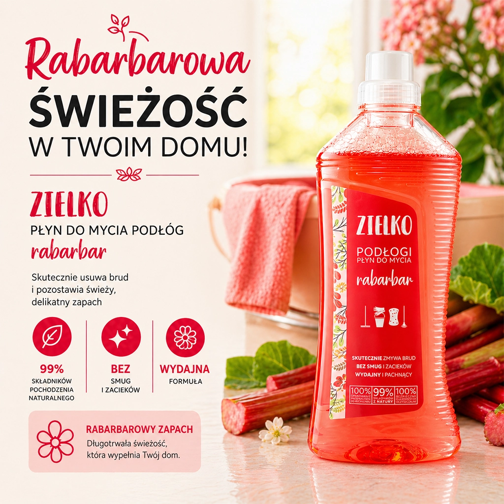 Zielko Detergente Pavimenti Rabarbaro Antipolvere